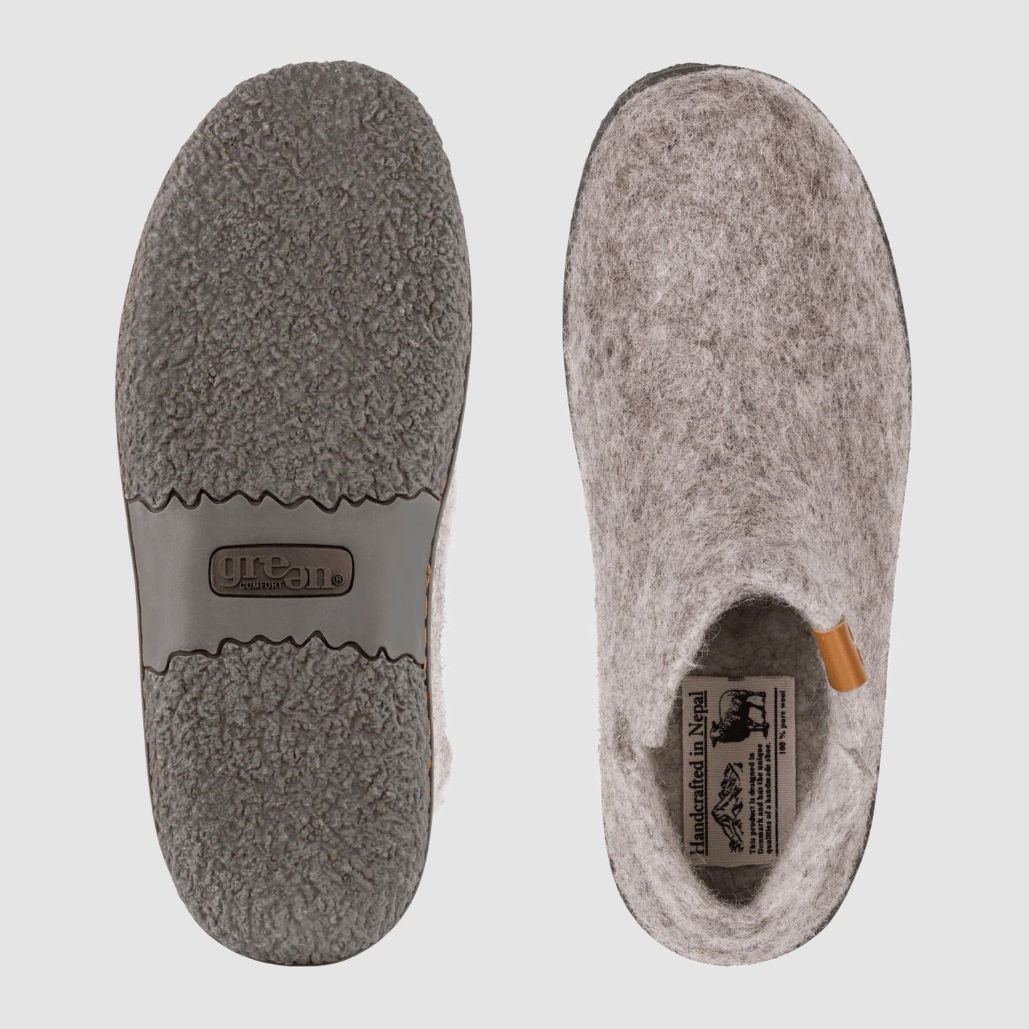 Nepal Wool Slipper | Breast Cancer Ribbon - Grey