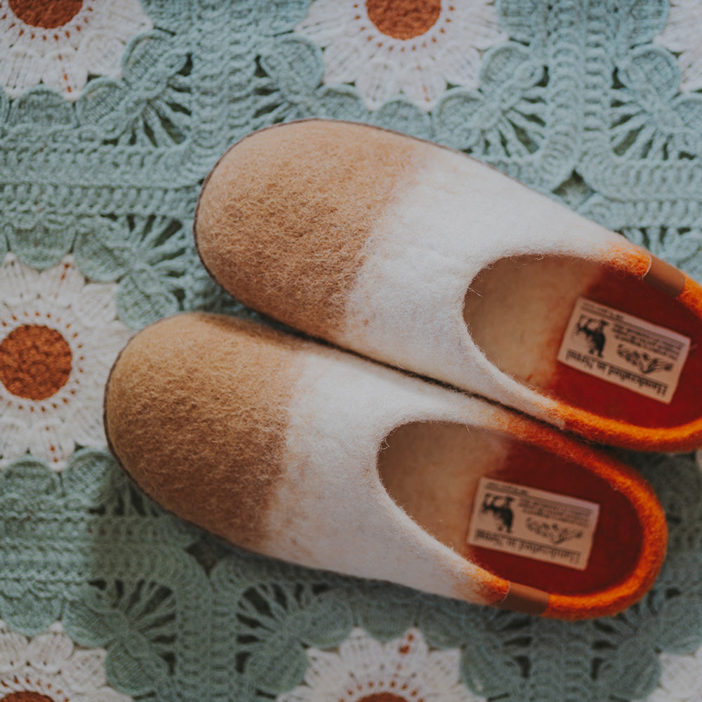 Makalu Wool Slipper | Tri-Color - Fog