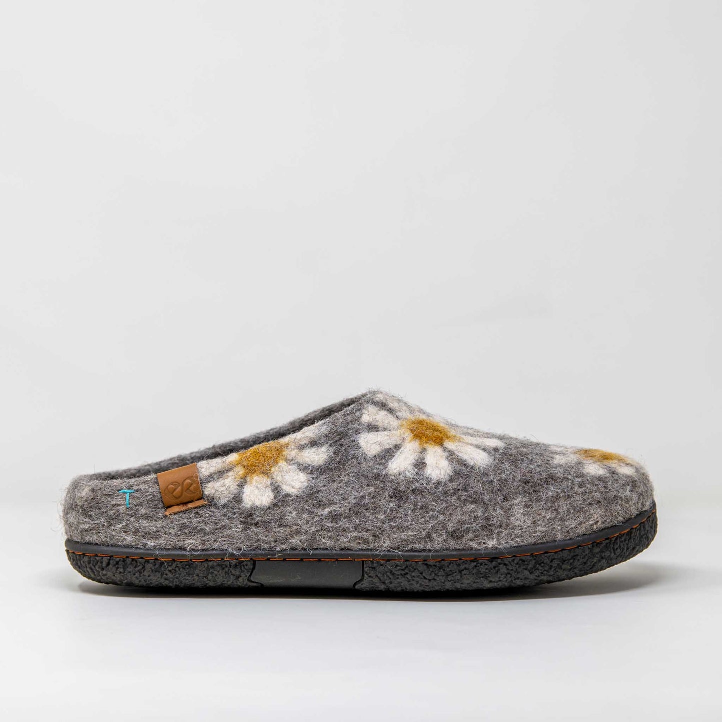 Tibet Wool Slipper | Daisy - Grey