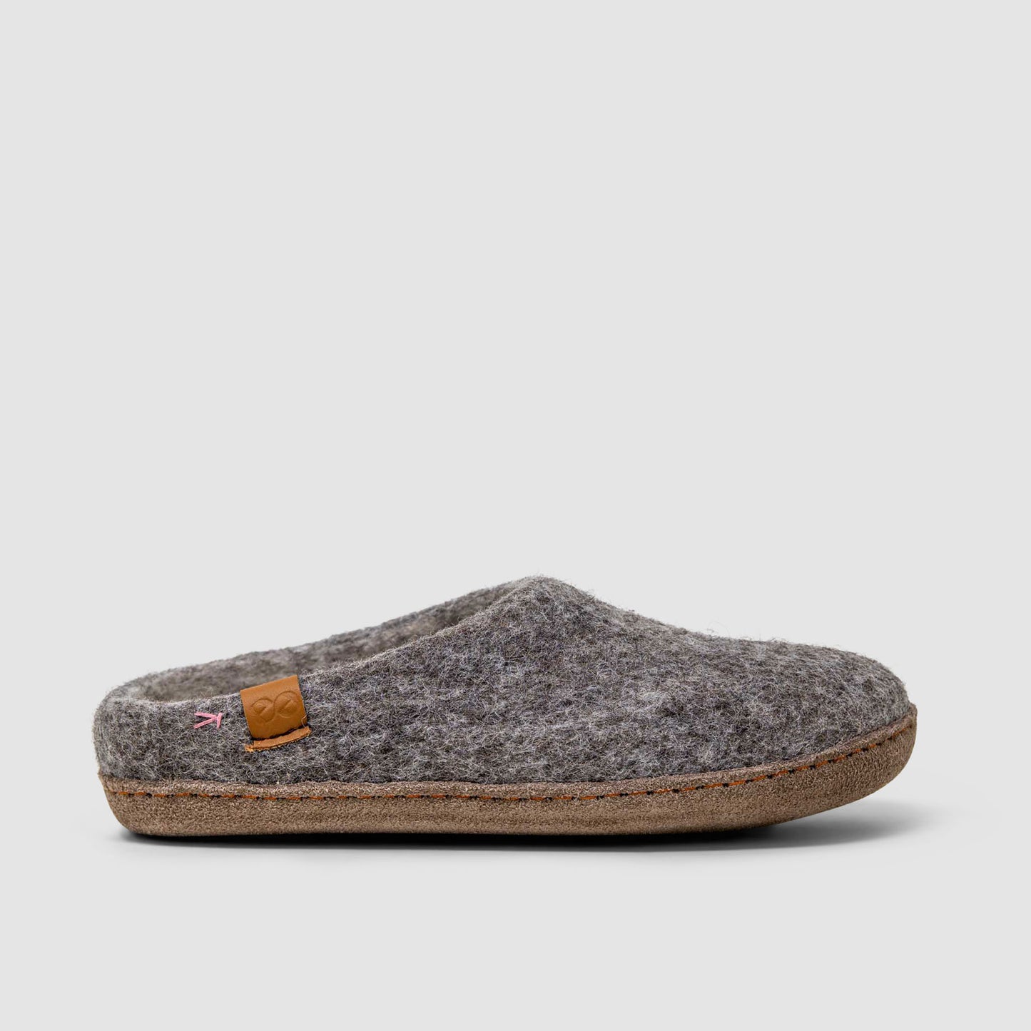 Makalu Wool Slipper | Two-Tone - Grey / Natural