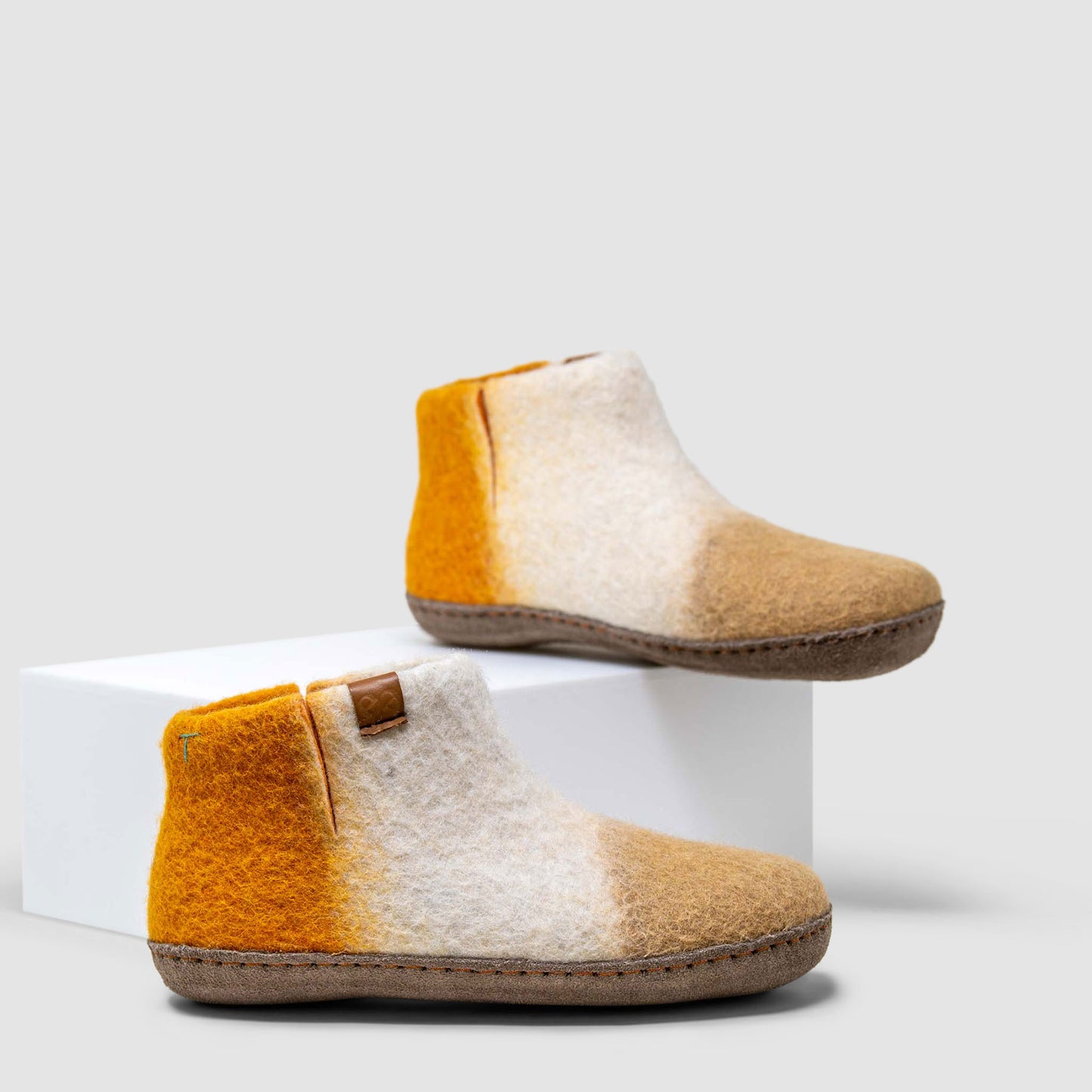 Everest Wool Slipper | Tri-Color - Fog