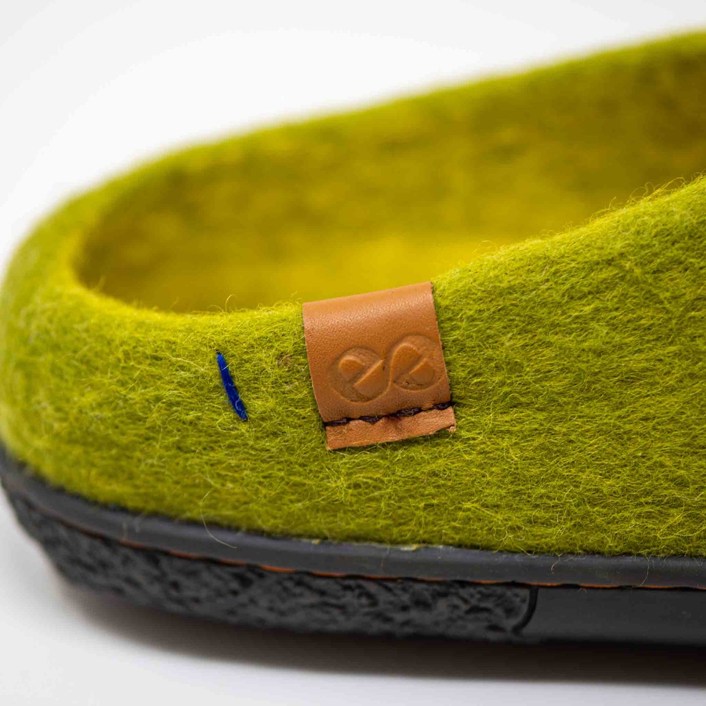 Tibet Wool Slipper | Two-Tone - Lime / Amber