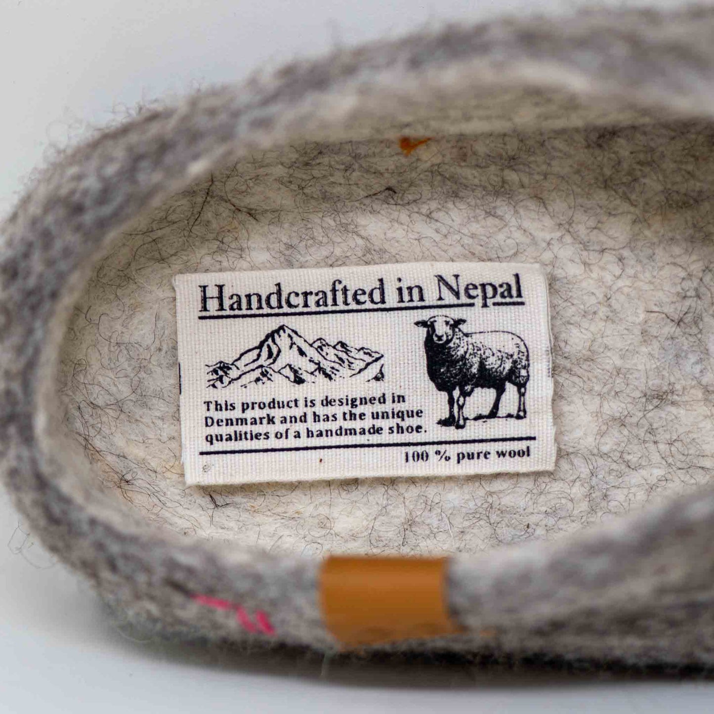 Makalu Wool Slipper | Two-Tone - Grey / Natural
