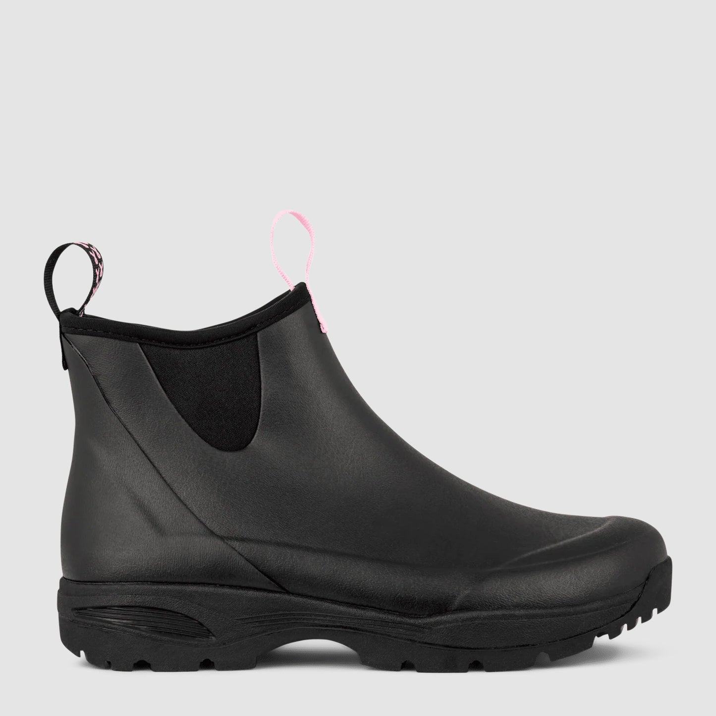 Sky Rubber Rain Boot | Breast Cancer Black - Pink
