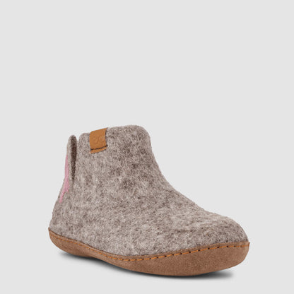 Everest Wool Slipper | Breast Cancer Ribbon - Grey