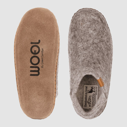 Everest Wool Slipper | Breast Cancer Ribbon - Grey