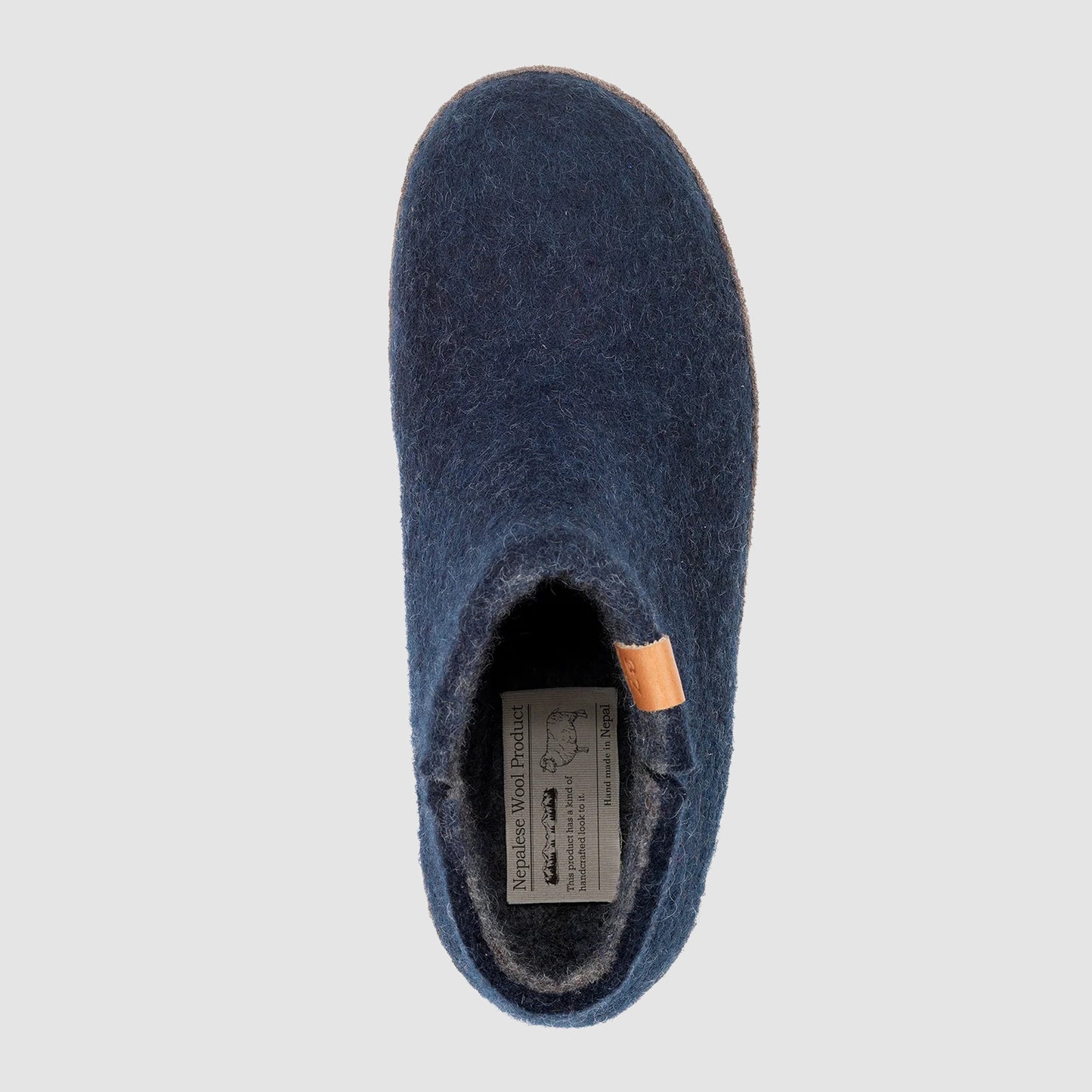 Tibet Wool Slipper | Two-Tone - Marine Blue / Grey