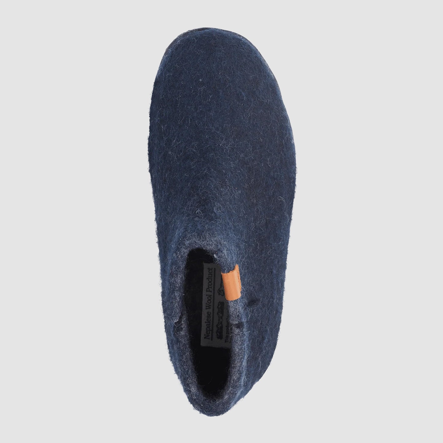 Nepal Wool Slipper | Two-Tone - Marine Blue / Grey