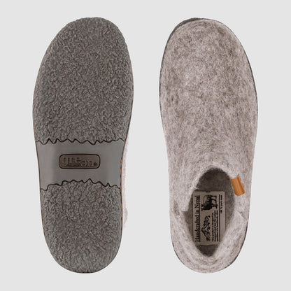 Nepal Wool Slipper | Breast Cancer Ribbon - Grey