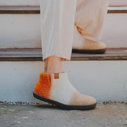Nepal Wool Slipper | Tri-Color - Fog