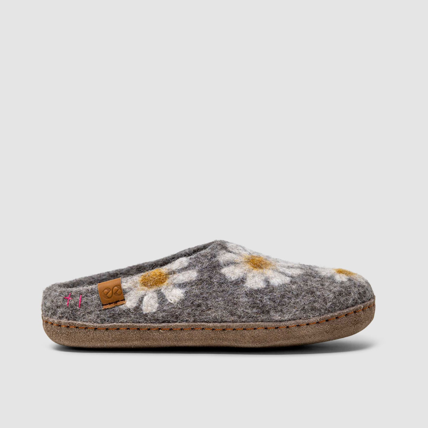 Makalu Wool Slipper | Daisy - Grey