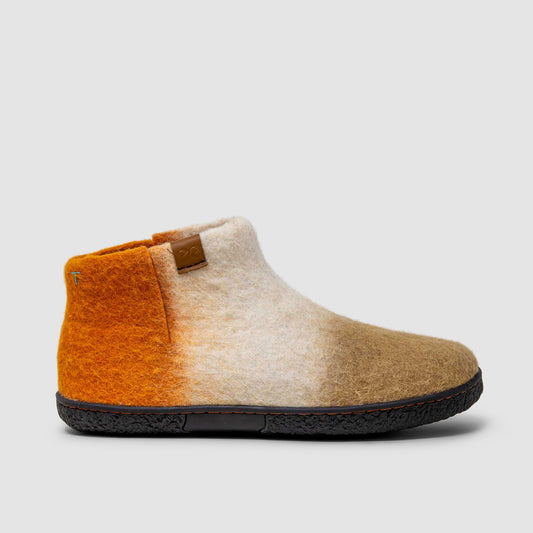 Nepal Wool Slipper | Tri-Color - Fog