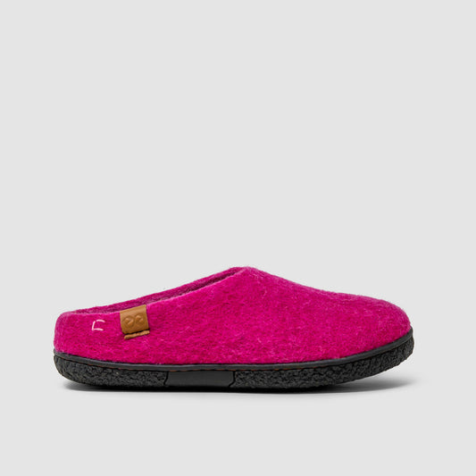 Tibet Wool Slipper | Two-Tone - Bright Pink / Baby Pink