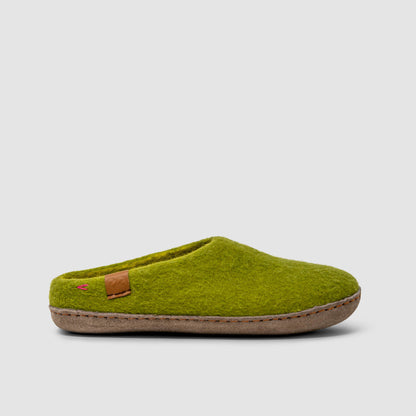 Makalu Wool Slipper | Two-Tone - Lime / Amber