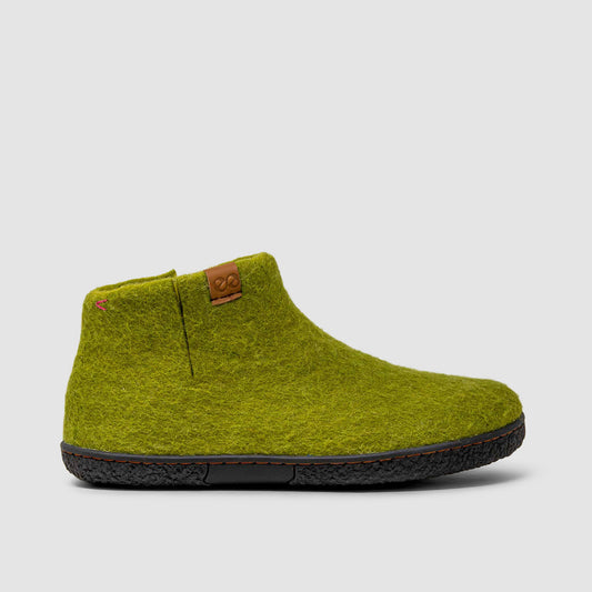Nepal Wool Slipper | Two-Tone - Lime / Amber