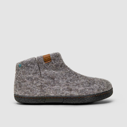 Nepal Wool Slipper | Two-Tone - Grey / Natural