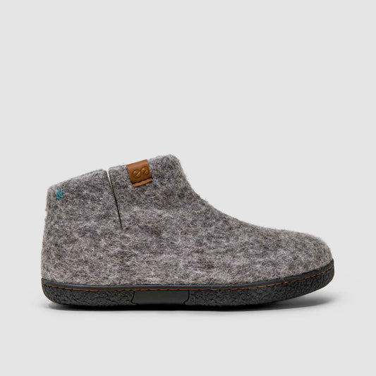 Nepal Wool Slipper | Two-Tone - Grey / Natural