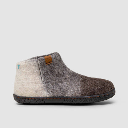Nepal Wool Slipper | Tri-Color - Brown