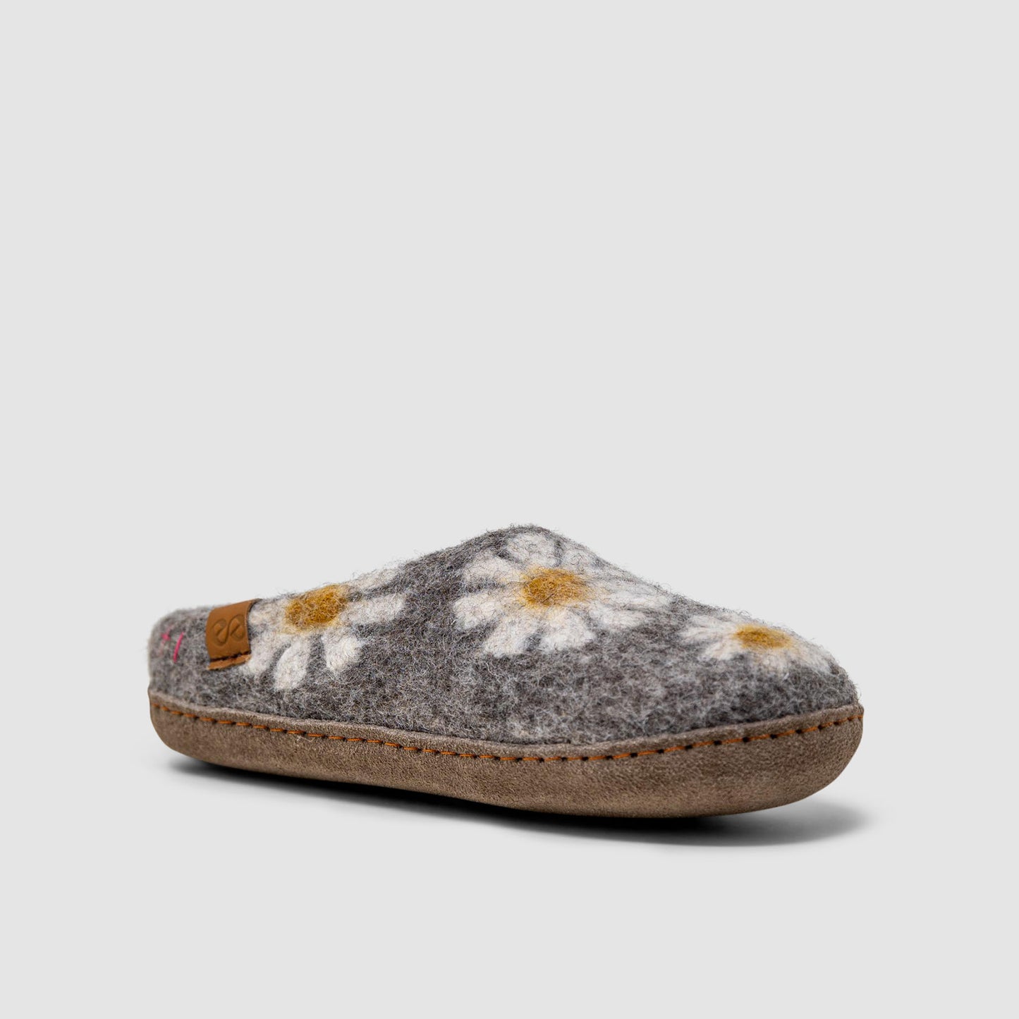 Makalu Wool Slipper | Daisy - Grey