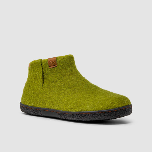 Nepal Wool Slipper | Two-Tone - Lime / Yellow