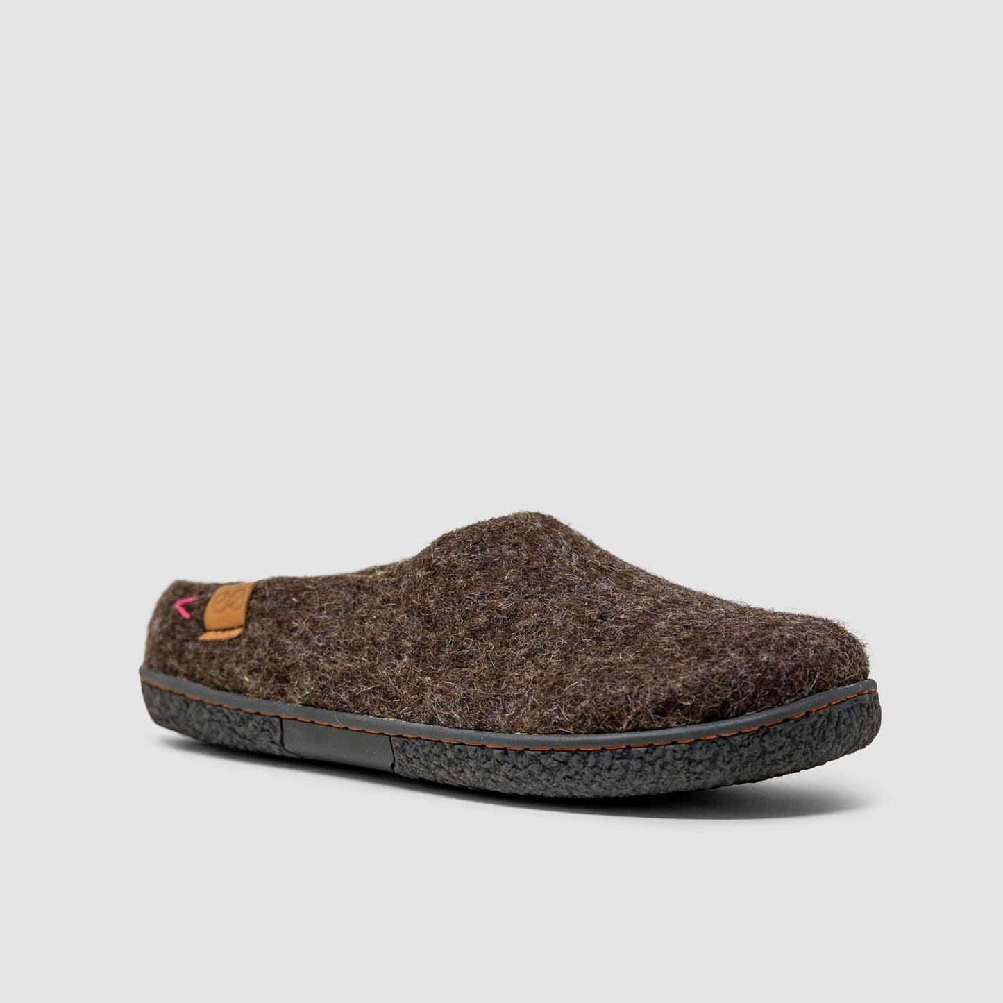 Tibet Wool Slipper | Two-Tone - Brown / Lime
