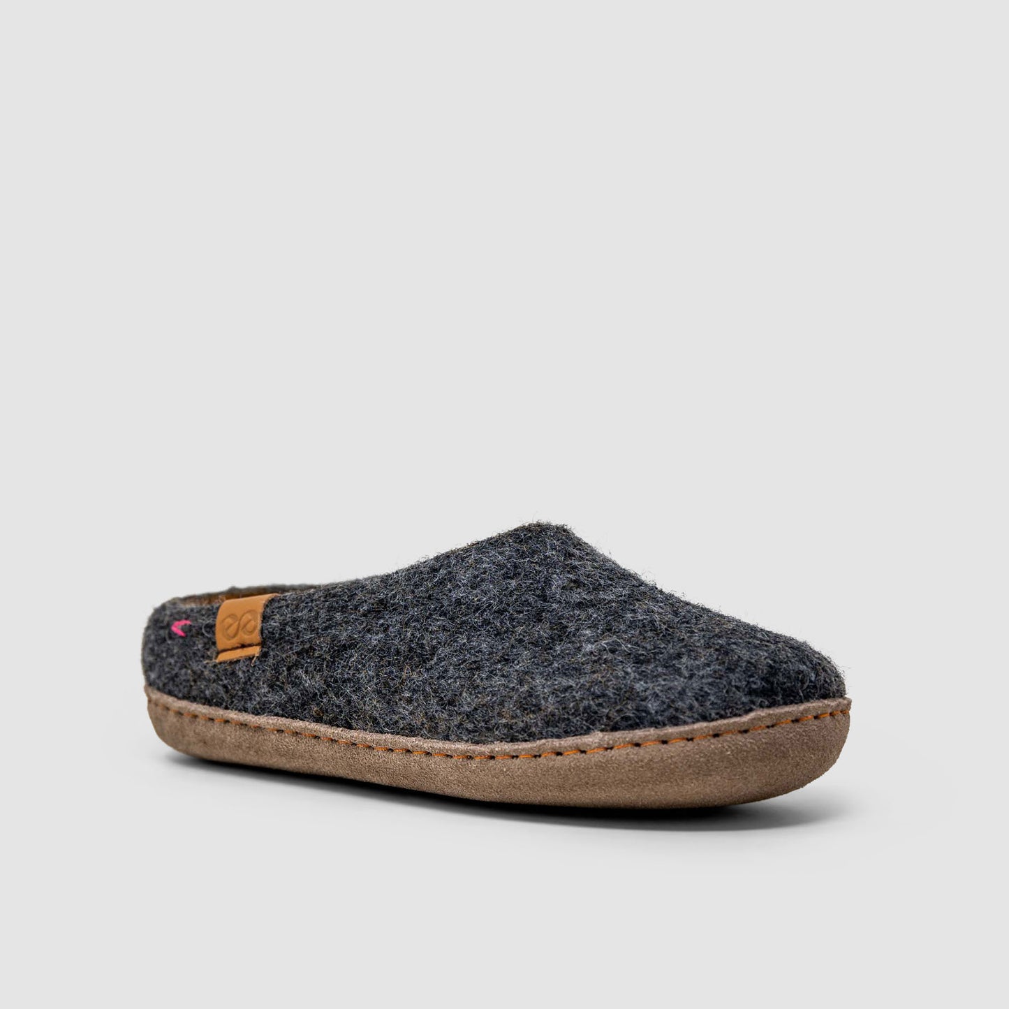 Makalu Wool Slipper | Two-Tone - Charcoal / Amber