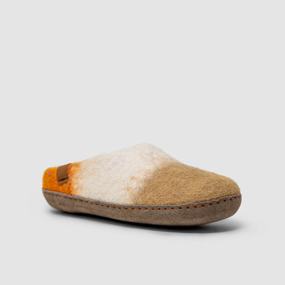 Makalu Wool Slipper | Tri-Color - Fog