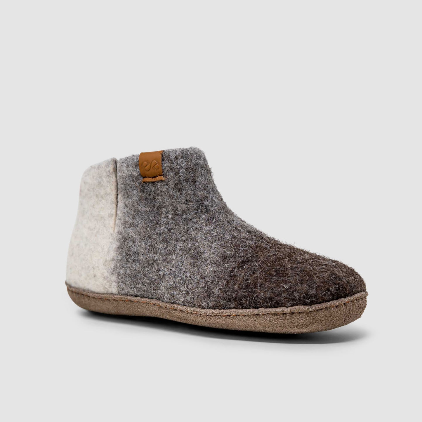 Everest Wool Slipper | Tri-Color - Brown