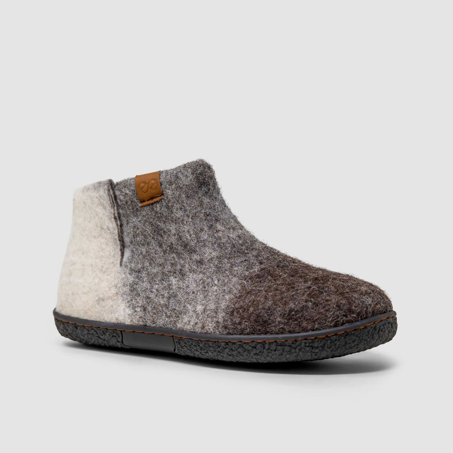 Nepal Wool Slipper | Tri-Color - Brown
