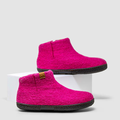 Nepal Wool Slipper | Two-Tone - Bright Pink / Baby Pink
